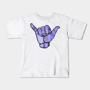 Purple Tie Dye Shaka Kids T-Shirt